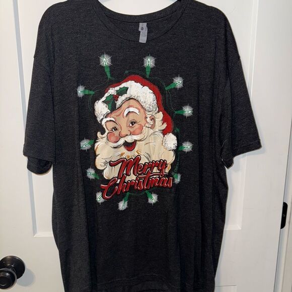 NEXT LEVEL BRAND WOMENS CHRISTMAS TSHIRT - Picture 1 of 4